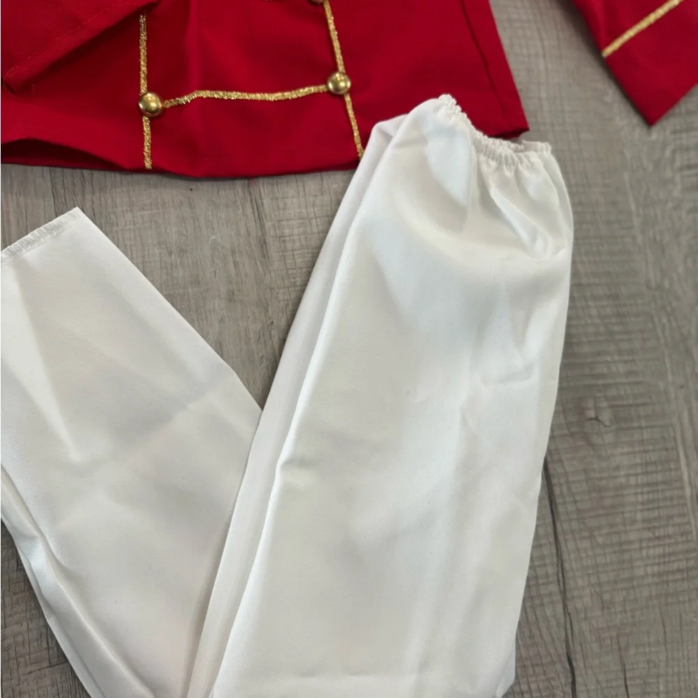 Deluxe Wooden Soldier Kids Costume - Red and White